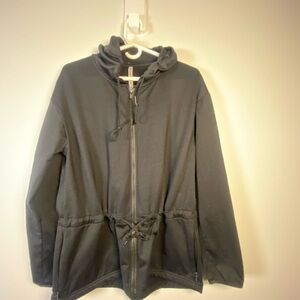 Fabletics Dark Gray Hooded Jacket